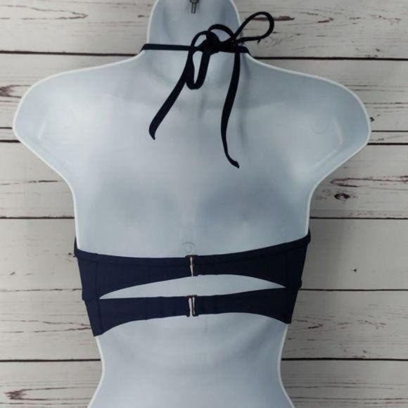 Shade and Shore Woman's 34C Blue‎ Halter Style Bikini Top Swimwear - Picture 9 of 9